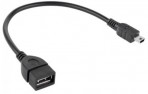Kabelis USB2.0 AF lizdas – mini USB BM kištukas