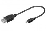Kabelis USB2.0 AF lizdas – micro USB BM kištukas