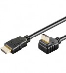 Kabelis HDMI-HDMI 19pol kištukas tiesus – kištukas 270* kampu 1.5m (HDMI 1.4)